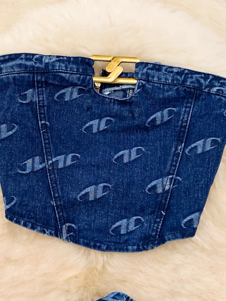 She’s sneaky denim set TPZZ2314 images